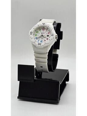 Casio LRW200H-7BV Women's White Resin Band, White Dial, Date, 100 Meter WR